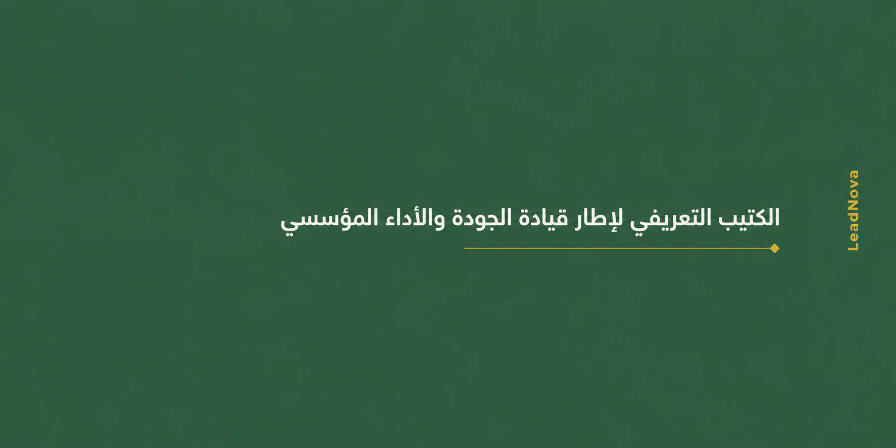 إطار القيادة للجودة والأداء المؤسسي LQP