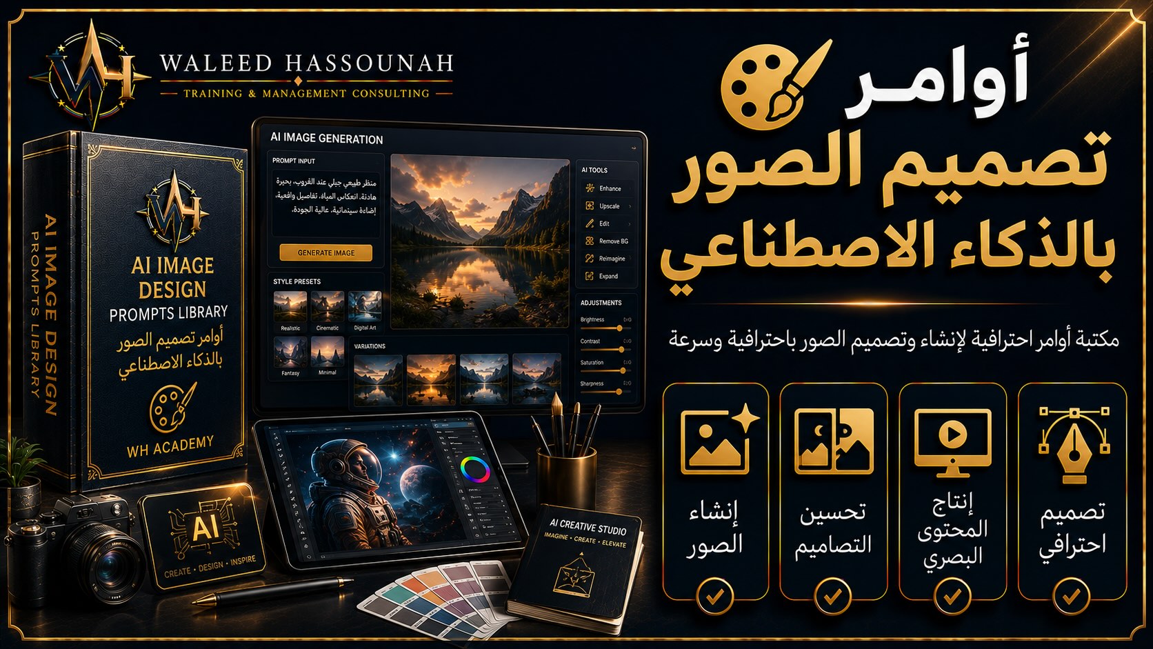 🎨 أوامر تصميم الصور بالذكاء الاصطناعي