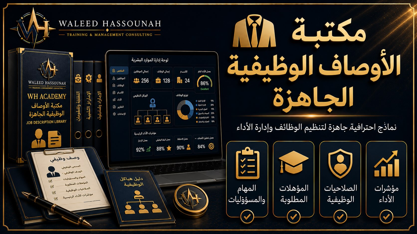 👔 مكتبة الأوصاف الوظيفية الجاهزة